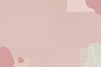 Pink abstract paper background, aesthetic border