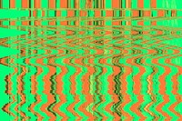 Green VHS glitch background, distortion effect