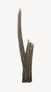 Dry tree illustration, white background
