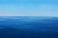 Blue sea background, aesthetic paint design