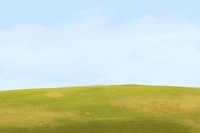 Green grass hill background, aesthetic paint design