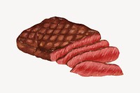 Beef steak, food illustration