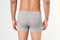 Men's gray boxers psd mockup