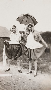  Two Men Wearing Dresses