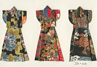 Three Origami Kimonos