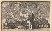 Burning of old St. Paul's Cathedral in the Fire of London