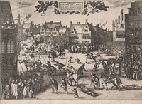 The Scene at the Execution of the Gunpowder Plotters