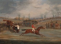 Scenes from a steeplechase: Near the Finish by Henry Thomas Alken