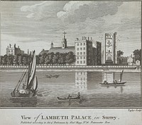 View of Lambeth Palace in Surrey