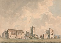 A Folio of watercolors of Cornwall, Northamptonshire, Oxfordshire, Gloucester- shire, Worcestershire, Somerset, and Devon Sudeley Castle, Gloucestershire