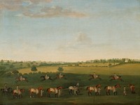 Sir Charles Warre Malet's String of Racehorses at Exercise