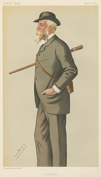 Politicians - Vanity Fair - 'Cornwall'. Brydes-Willyams. April18, 1885