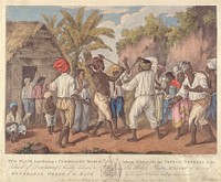A Cudgelling Match between English and French Negroes in the Island of Dominica