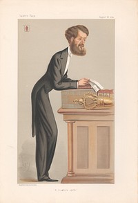 Vanity Fair - Chancellors of Exchequer. 'A scagliola apollo' Beach. 22 August 1874