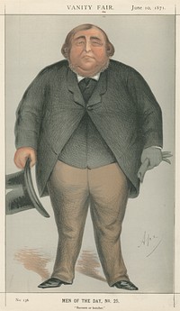 Politicians - Vanity Fair. 'Baronet or butcher'. Sir Roger Doughty Tichborne. 10 June 1871
