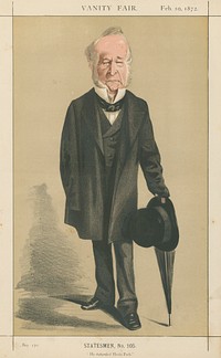 Politicians - Vanity Fair. 'He defended Hyde Park.' The Rt. Hon. Spencer Horatio Walpole. 10 February 1872