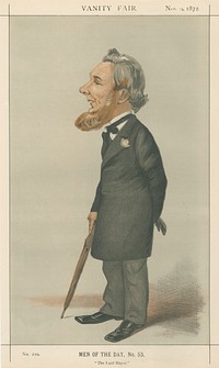 Politicians - Vanity Fair. 'The Lord Mayor' Sir Sydney Hedley Waterloo. 9 November 1872