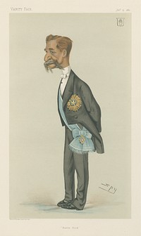 Politicians - Vanity Fair. 'Burra Dick' Sir Richard Temple. 15 January 1881