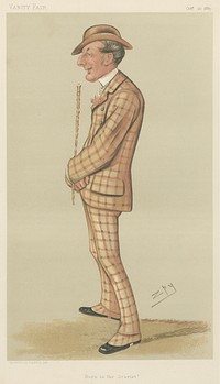 Vanity Fair: Sports, Miscellaneous: Sport Riders; 'Born in the Scarlet', Mr. Henry Reginald Corbet, of Adderley Hall, October 20, 1883