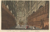 The Inside View of King Henry VII Chappel, in Westminster Abby