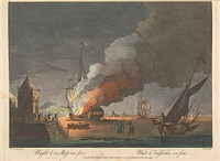 Night & a Ship on fire