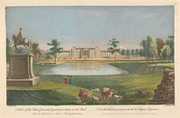 A View of the House from the Equestrian Statue in the Park of the Earl Temple at Stow, in Buckinghamshire