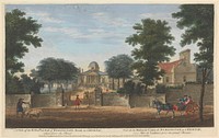 A View of the Rt. Hon'ble the Lord of Burlington's House at Chiswick; taken from the Road