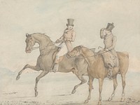 A Gentleman Riding With a Groom, and Coversing
