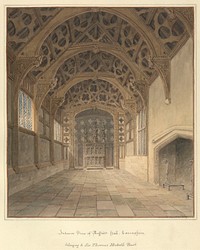 Interior View of Rufford Hall, Lancashire, belonging to Sir Thomas Hesketh Bart.