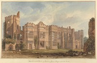 West View of the Ruins of Cowdray House, Sussex; from the Court