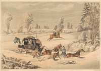 The Mail Coach in a Drift of Snow