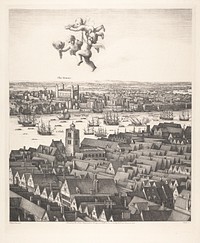 From Hollar's `View of London, 1647'   (Sheet VI)