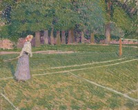 Tennis at Hertingfordbury by Spencer Frederick Gore