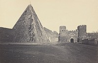 Porta St. Paolo with Pyramid of Caius Cestius