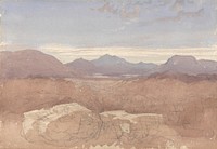 A Mountainous View, North Wales by David Cox