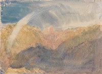 Crichton Castle (Mountainous Landscape with a Rainbow)