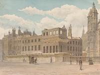 Houses Adjacent to Westminster Abbey in the Process of Demolition