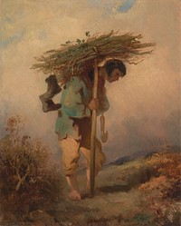 A Man Carrying Faggots