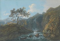 Day - Landscape with Rapids and Cattle