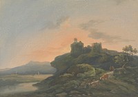 Evening - Landscape with a Ruined Castle