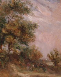 Landscape with Trees and a Figure