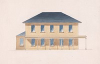 Ashridge: Elevation of Classical Lodge