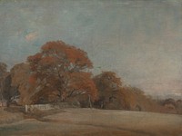 An Autumnal Landscape at East Bergholt by John Constable