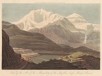 View of the Site of the Monastery of the Simplon, & of Mount Rosa