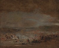 Study for 'Battle of Waterloo'