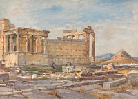 The Southern Side of the Erectheum, with the Foundation of the Earlier Temple of Athena Polias