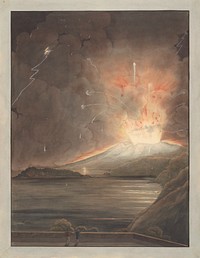 View of the Great Eruption of Morne Soufriere, St. Vincent