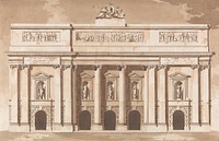 Elevation for the West Front of Parliament House, Dublin