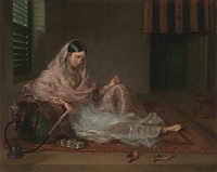 Muslim Lady Reclining