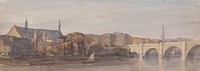 View of Westminster Hall and Bridge from Lambeth by Thomas Hollis